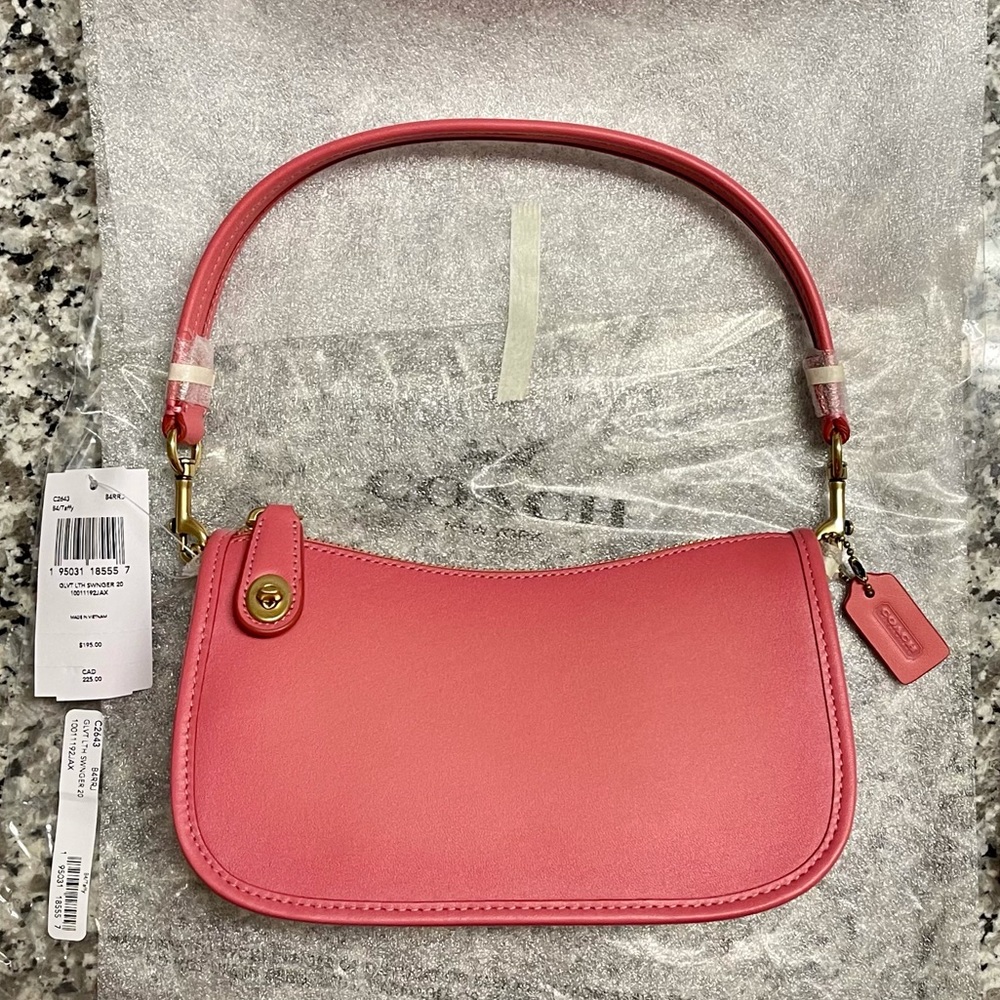 Coach Originals Swinger 20 Brass/Taffy C2643 NWT